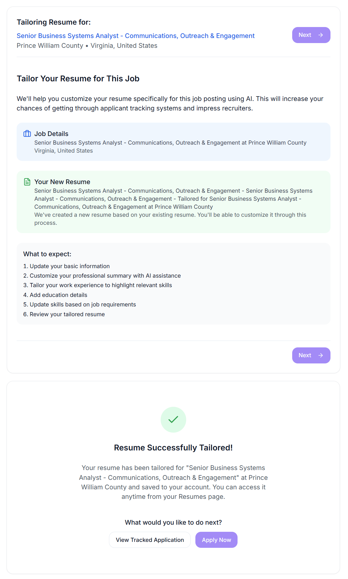 Careerday Resume Builder